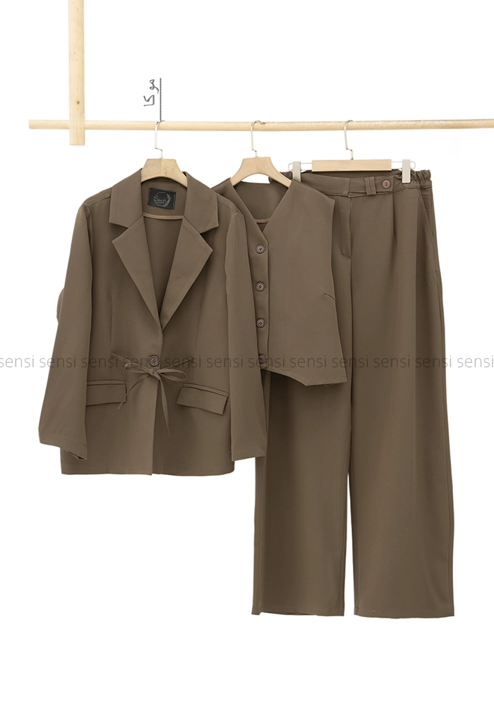 ست 3تیکه کت شلوار جلیقه مازراتی کد1005377